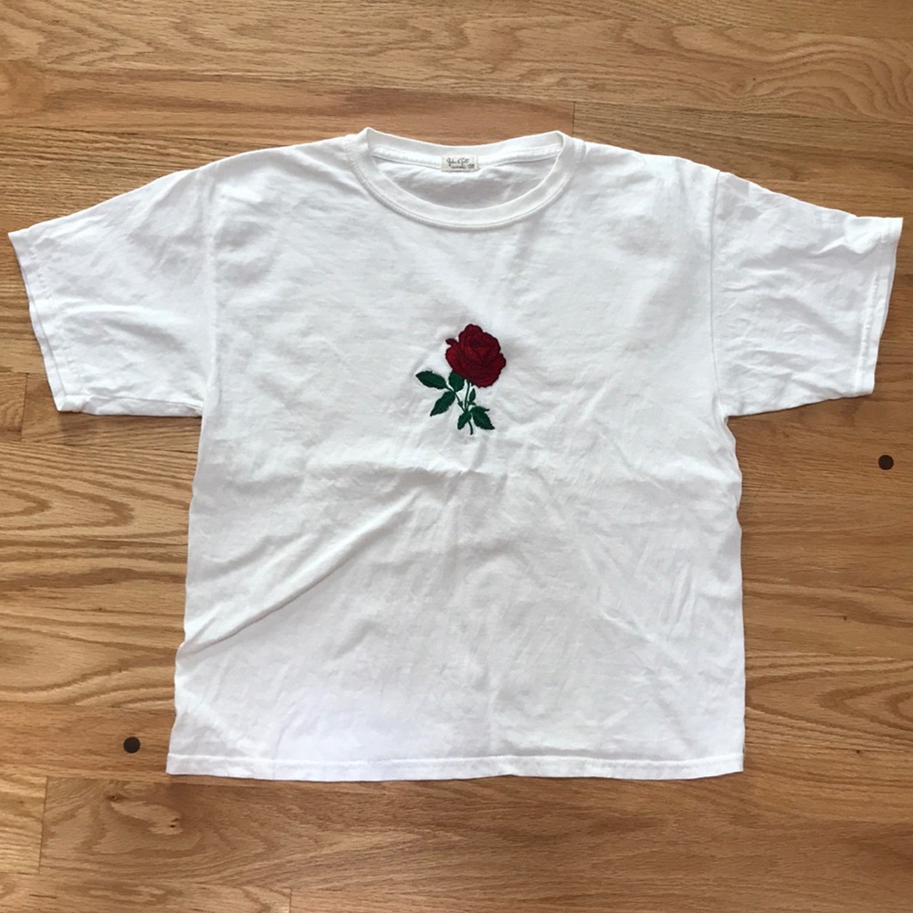 Brandy Melville/John galt rose t shirt